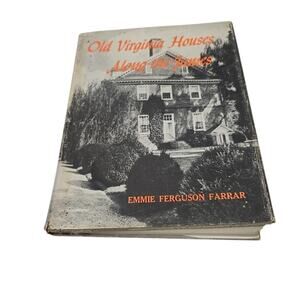 Vintage Old Virginia Houses Along The James Coffee Table History Book Historic